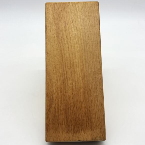 Vtg Wusthof German Oak 17 Slot Wood Kitchen Knife Block Holder Cutlery Storage - Picture 3 of 8